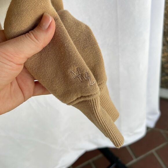 Madewell MWL Betterterry Crop Polo Sweatshirt Khaki Size Small - Picture 5 of 8